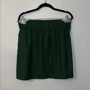 J. Crew Green Wool Blend Sidewalk Skirt size 10